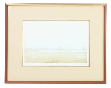 Paul Bisson Signed Aquatint Titled Norfolk