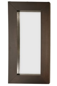 Large Contemporary Black Wood Mirror