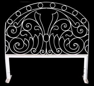 Wrought Iron Garden Trellis with Base