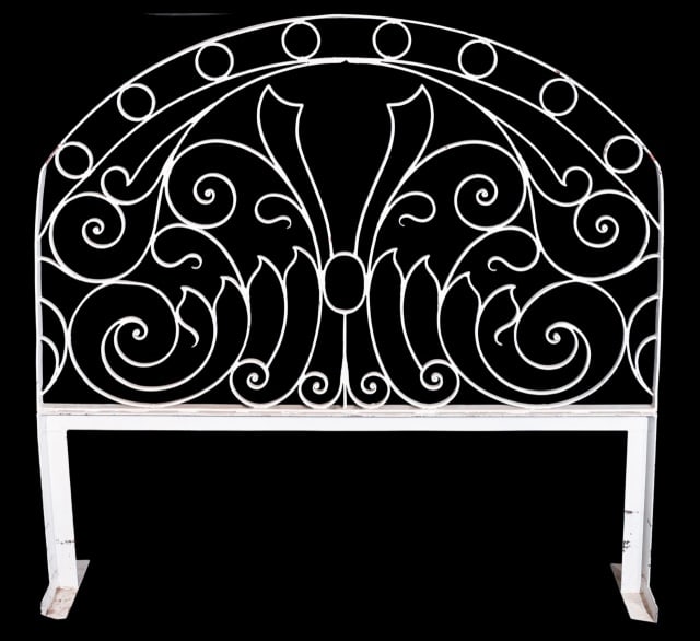 Wrought Iron Garden Trellis with Base (1 of 12)