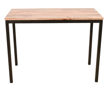 West Elm Industrial Metal and Wood Top Table