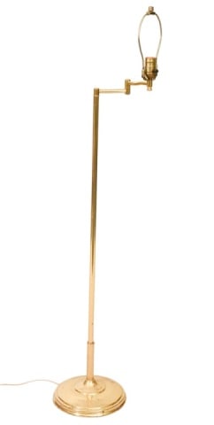 Brass Adjustable Standing Floor Lamp (1 of 8)