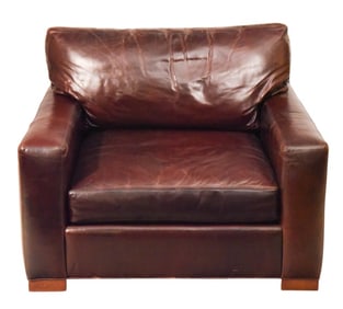 Whittemore-Sherrill Leather Barcelona Club Chair