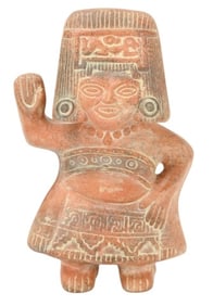 Vintage Mexican Mayan Pottery Fertility Statue