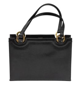 Vintage Don Lester Black Alligator Skin Handbag