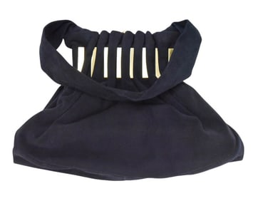 Vintage Blue Suede Calf Skin Koret Handbag