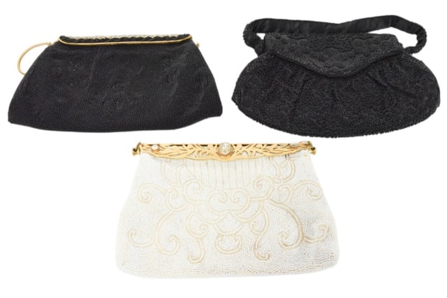3 Antique Beaded European Women's Handbags (1 of 10)