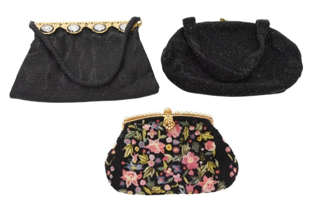 3 Antique Beaded European Women's Handbags (1 of 10)