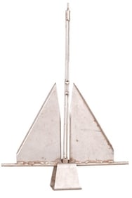 Large Stainless Steel Fluke Style Boat Anchor
