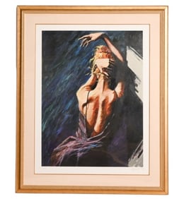 Aldo Luongo "Artistic" Acrylic Painting on Board