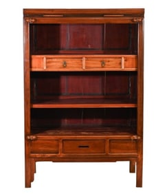 Antique Chinese Rosewood Armoire Cabinet