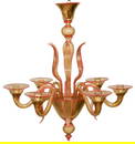 Signed Carissima Italian Murano Glass Chandelier