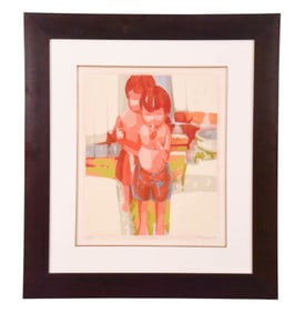 Robert Moya Serigrafia Boys in Shorts 1970