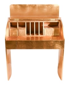 Tambour Top Gold Leaf Concave Side Secretary
