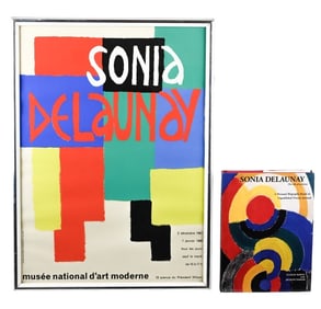 Sonia Delaunay 1967 Museum Exhibit Poster & Book