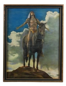 Cyrus Dallion Print Great Spirit 2 Framed