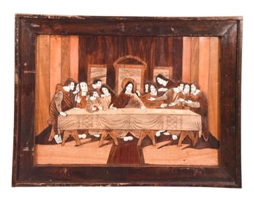 Vintage Natural Wood w Inlay Last Super Depiction