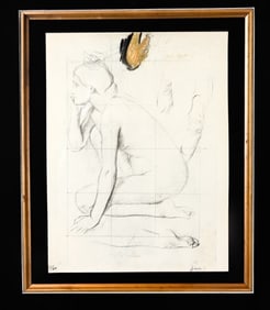 Edgar Degas Lithograph From Drawing w COA