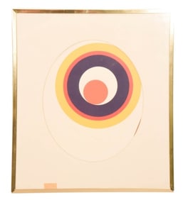Rob Schotman Signed Abstract Geometric Serigraph
