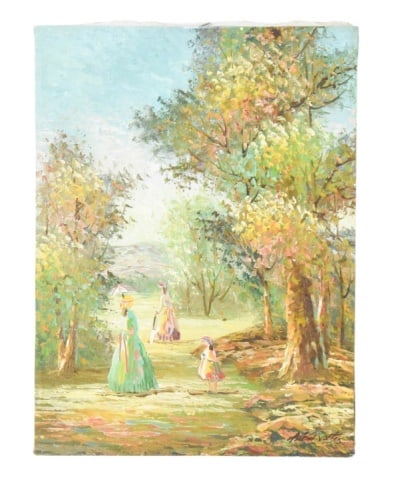 Alen Walters Signed Impressionist Oil Painting (1 of 11)