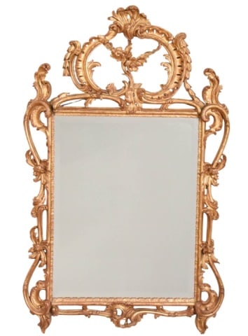 Antique Hand Carved Gilt Wall Mirror (1 of 15)