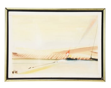 Signed 1967 Abstract Oil Painting