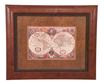 Nova Tovis Terrarvm Orbis Framed Reproduction Map