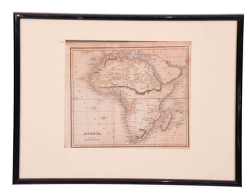 19th C Walker Engraving Map of Africa