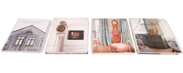 4 Hard Cover Coffee Table Books Swedish Decor