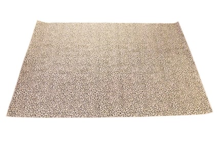 Custom Cut Leopard Pattern Area Carpet