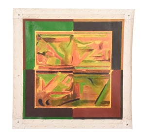 Sayed Haider Raza La Terre Acrylic on Canvas 1986