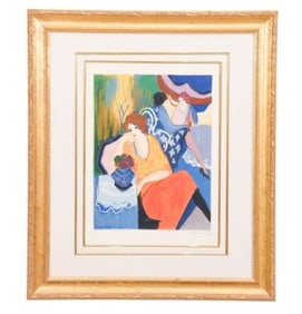 Itzchak Tarkay Signed Serigraph Tranquility