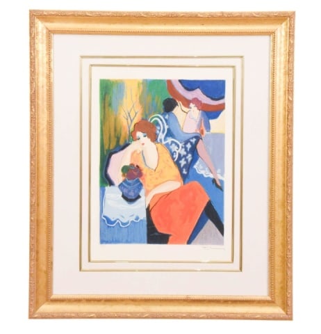 Itzchak Tarkay Signed Serigraph Tranquility (1 of 9)