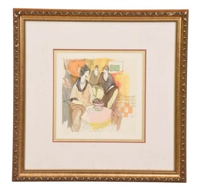 Itzchak Tarkay Signed & Numbered Lithograph Framed