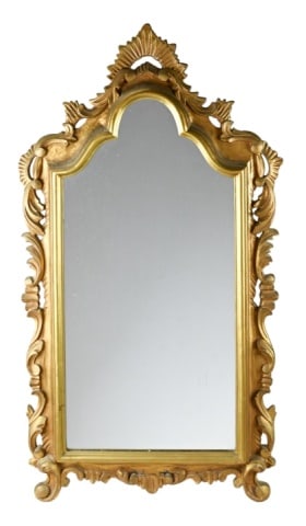 Art Deco Style Carved Gilt Pier Mirror (1 of 7)