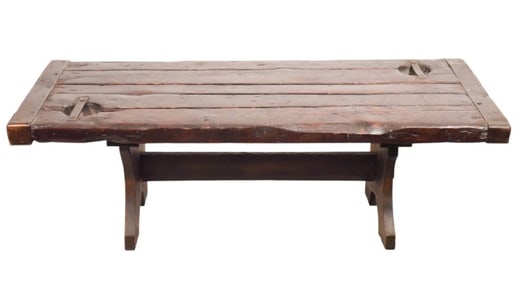 Antique Ship Hatch Door Cover Coffee Table