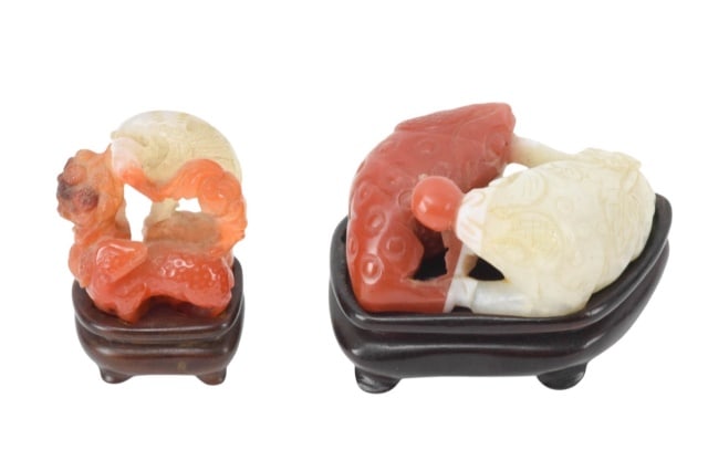 Two Chinese Carved Agate (1 of 8)