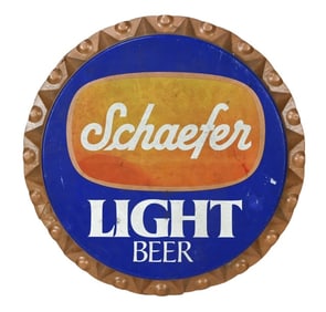 Vintage Schaefer Light Beer Advertising Sign