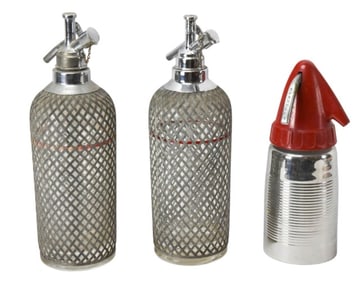 3 Sparklet Vintage Bar Ware Soda Dispensers