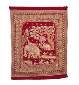 Balinese Jeweled Hanging Hand Made Tapestry