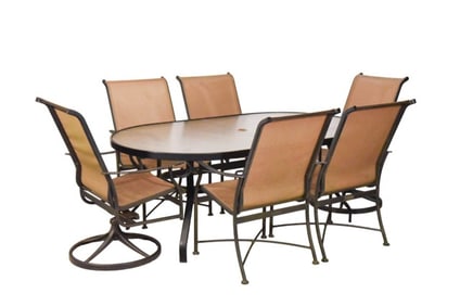 Outdoor Aluminum and Glass Patio Set