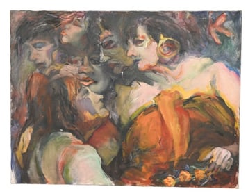 Elizabeth Silver Expressionist Painting of Women