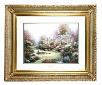 Thomas Kinkade Signed Numbered Lithograph Garden