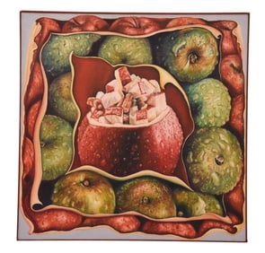 Gilah Yelin Hirsch Flap Apple 1973 Oil on Canvas