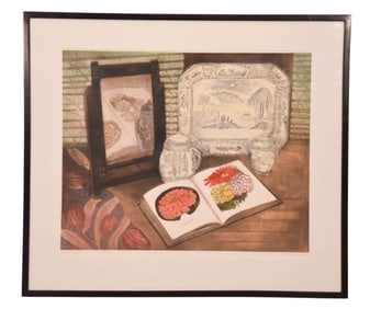Marian L. Levine Color Etching and Watercolor