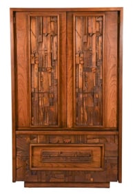 MCM Lane Pueblo Collection Brutalist Armoire