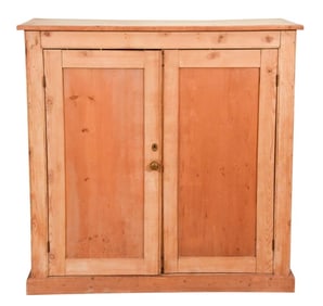 Antique Pine Two Door Cupboard