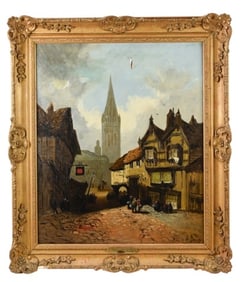 Pierre le Boeuff Signed Oil Painting of Normandy