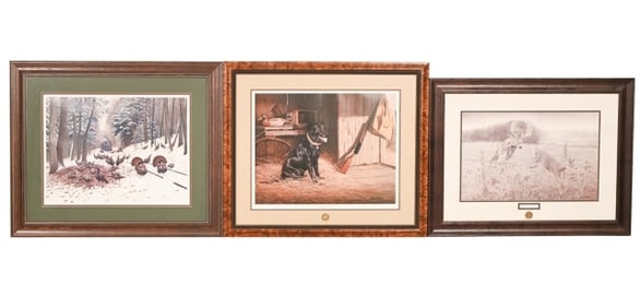 3 National Wild Turkey Federation Signed Prints