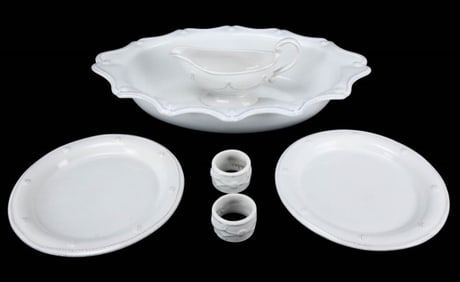 6 Juliska White Berry & Thread Ceramic Pieces